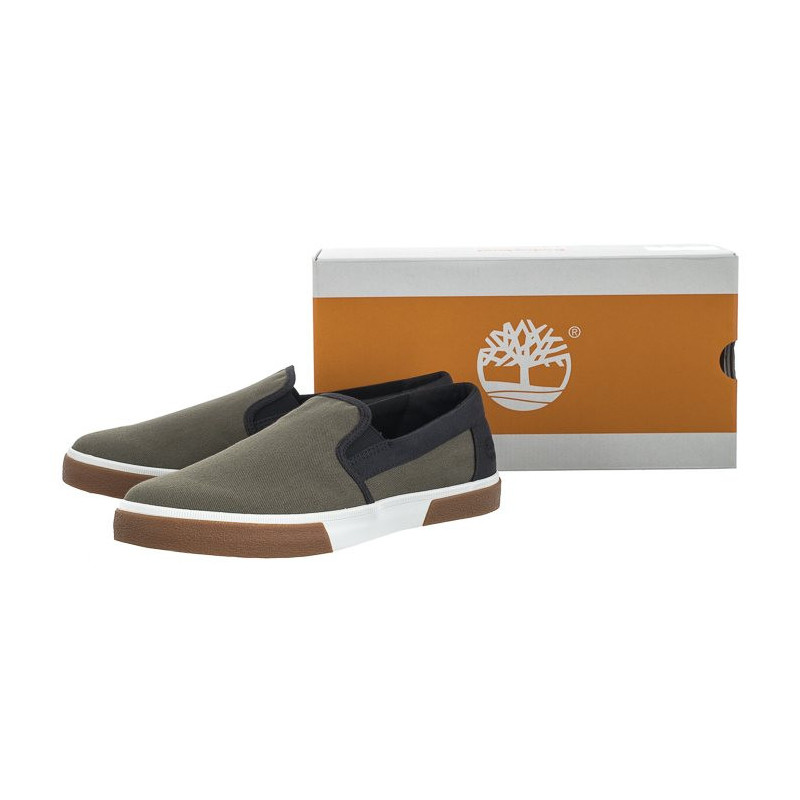 Timberland Union Wharf 2.0 Ek+Slip-On Dark Green Canvas 0A29H4 A58 (TI114-a) sportiniai bateliai 