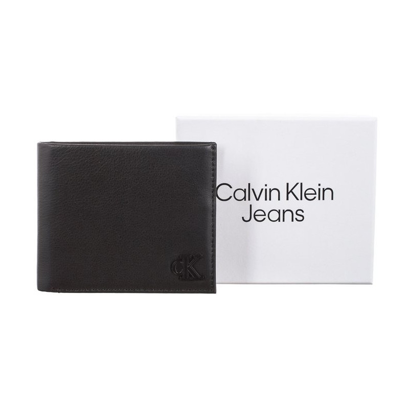 Calvin Klein Logo Hardware Bifold Id Black K50K510441 BDS (CK259-a) handbag