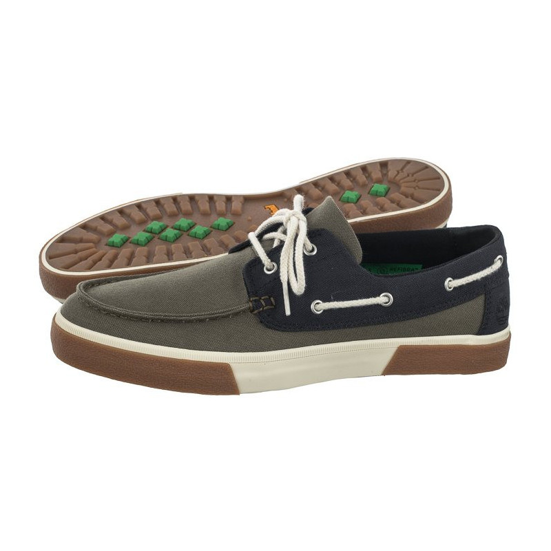 Timberland Union Wharf 2.0 Ek+Boat Shoe Dark Green Canvas 0A2CBR A58 (TI113-a) apavi