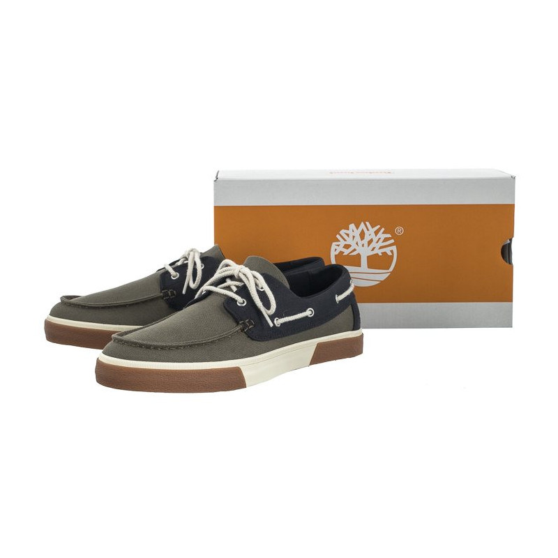 Timberland Union Wharf 2.0 Ek+Boat Shoe Dark Green Canvas 0A2CBR A58 (TI113-a) apavi