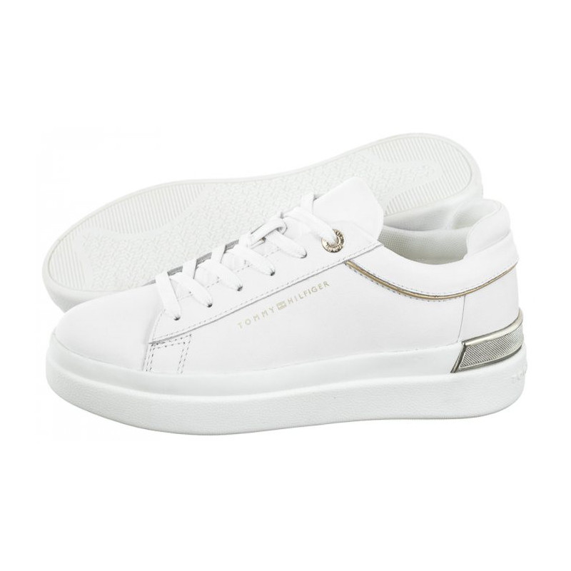 Tommy Hilfiger Lux Metallic Cupsole Sneaker White FW0FW07030 YBS (TH764-a) spordijalatsid