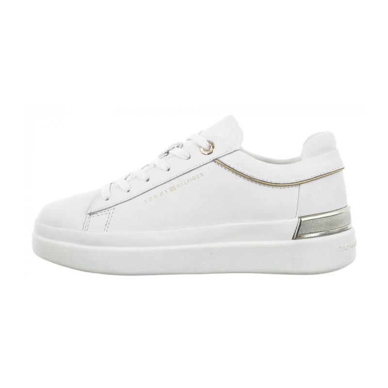 Tommy Hilfiger Lux Metallic Cupsole Sneaker White FW0FW07030 YBS (TH764-a) sporta apavi