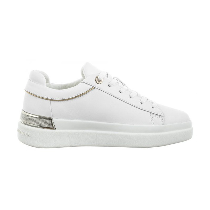 Tommy Hilfiger Lux Metallic Cupsole Sneaker White FW0FW07030 YBS (TH764-a) sporta apavi