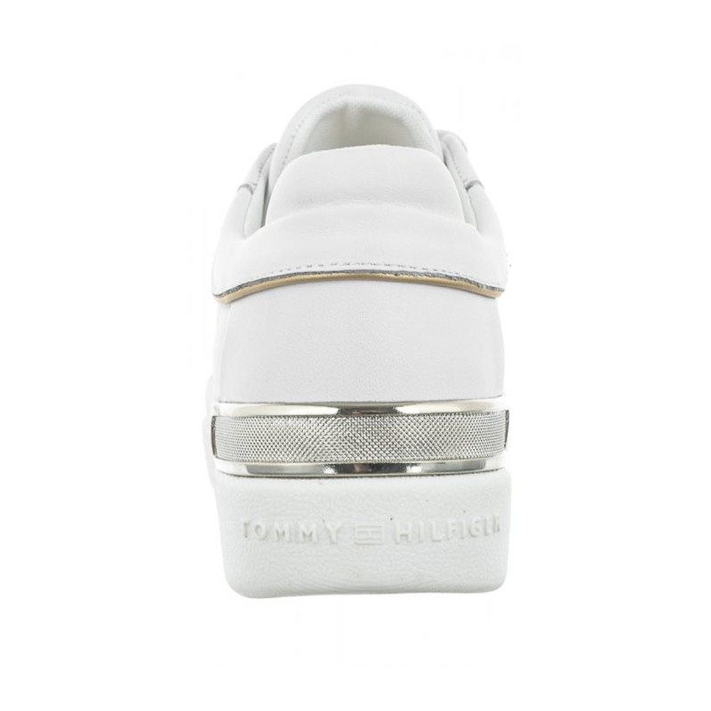 Tommy Hilfiger Lux Metallic Cupsole Sneaker White FW0FW07030 YBS (TH764-a) sportiniai bateliai