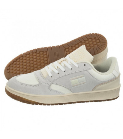 Tommy Hilfiger Tommy Jeans Wmn Retro Cups Suede Ivory EN0EN02112 YBI (TH759-a) sports Shoes