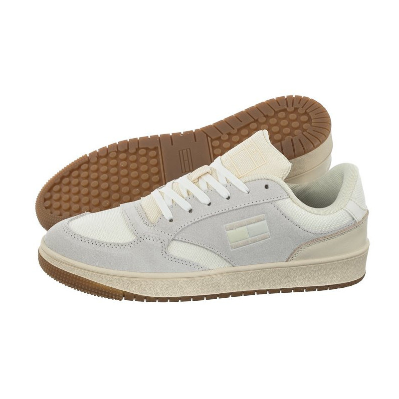 Tommy Hilfiger Tommy Jeans Wmn Retro Cups Suede Ivory EN0EN02112 YBI (TH759-a) sporta apavi