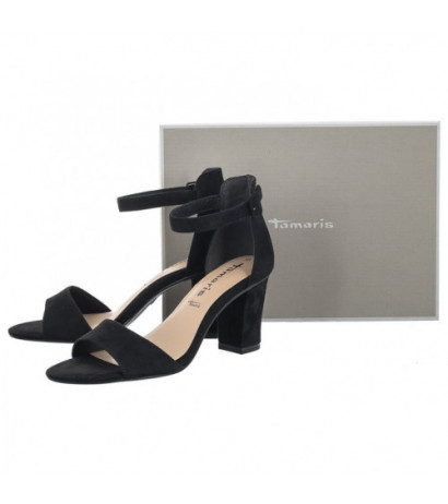 Tamaris Czarne 1-28396-20 004 Black Suede (TM439-b) bateliai