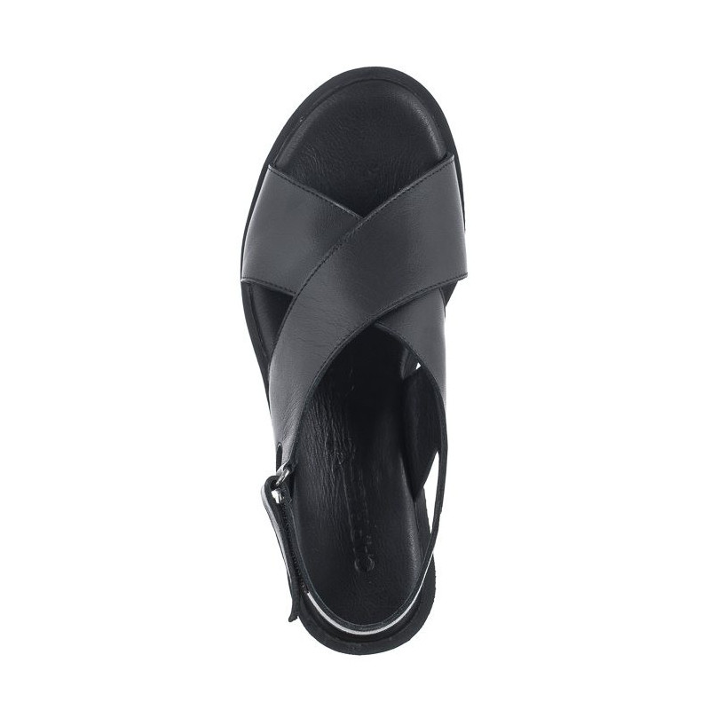 Caprice Czarne 9-28205-20 001 Black (CP364-a) sandalai