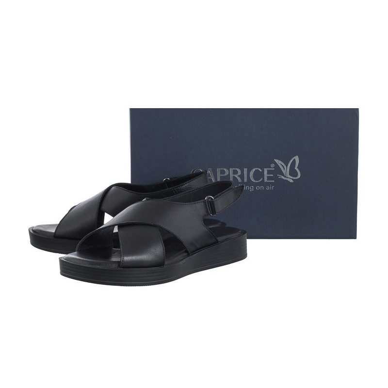 Caprice Czarne 9-28205-20 001 Black (CP364-a) sandaalid