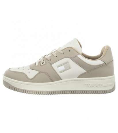 Tommy Hilfiger Tommy Jeans Basket Leather Classic Beige EM0EM01165 ACI (TH762-a) sportiniai bateliai