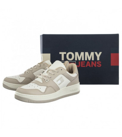 Tommy Hilfiger Tommy Jeans Basket Leather Classic Beige EM0EM01165 ACI (TH762-a) sportiniai bateliai