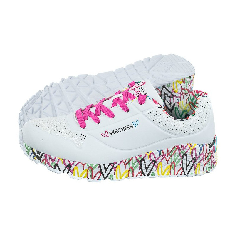 Skechers Uno Lite Lovely Luv White/Multi 314976L/WMLT (SK154-b) sporta apavi