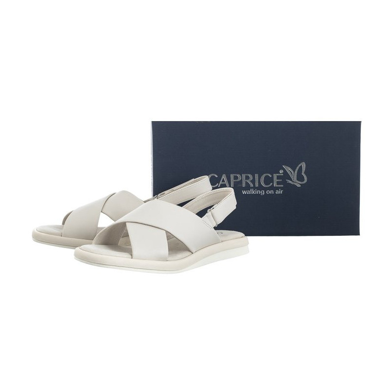 Caprice Białe 9-28102-20 170 Off White Nappa (CP365-a) sandals