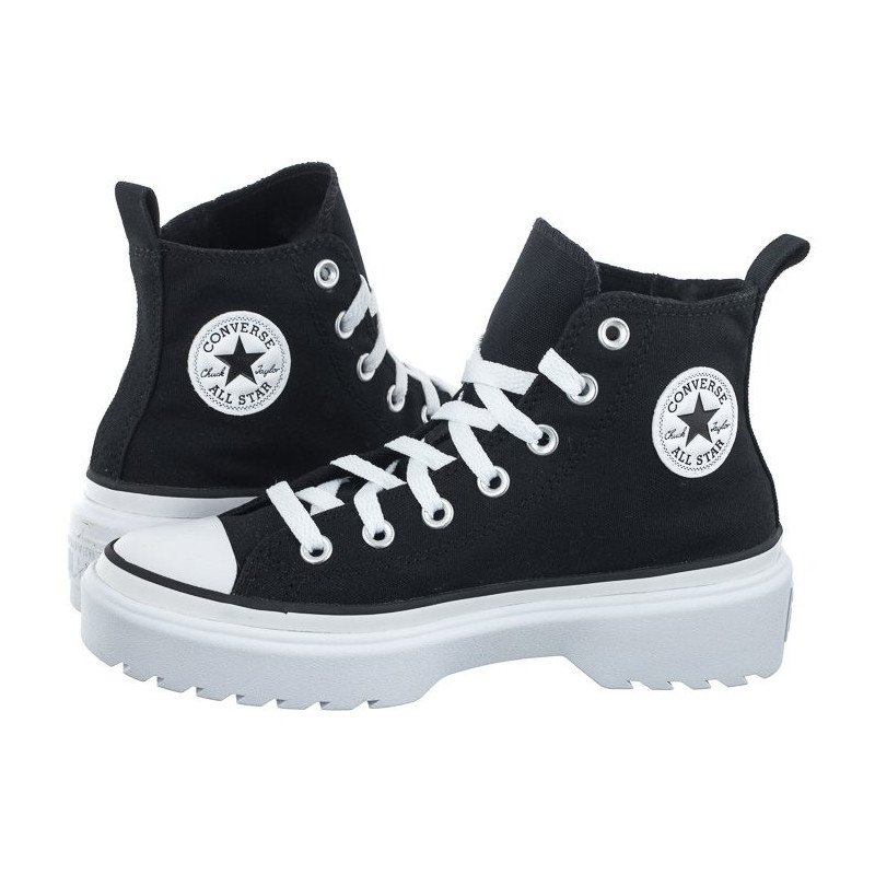 Converse CTAS Lugged Lift Hi Black/Black/White A03011C (CO604-a) apavi