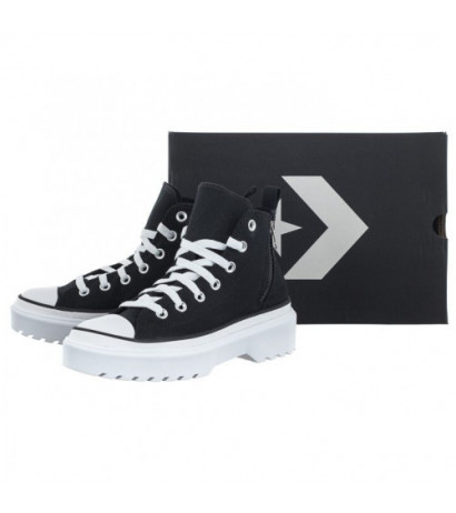 Converse CTAS Lugged Lift Hi Black/Black/White A03011C (CO604-a) apavi