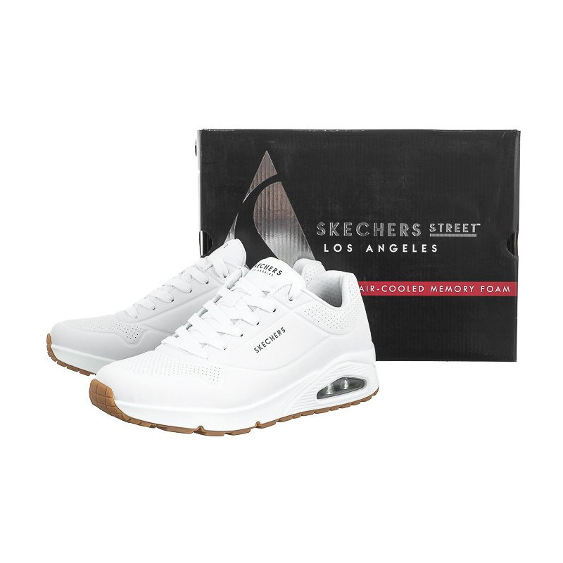 Skechers Uno Stand On Air White 52458/WHT (SK153-a) sporta apavi