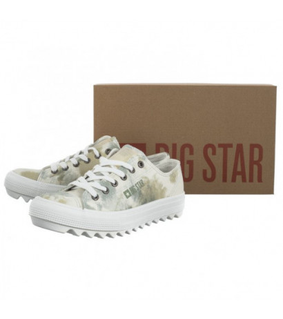 Big Star Białe/Oliwkowe LL274043 (BI490-b) shoes