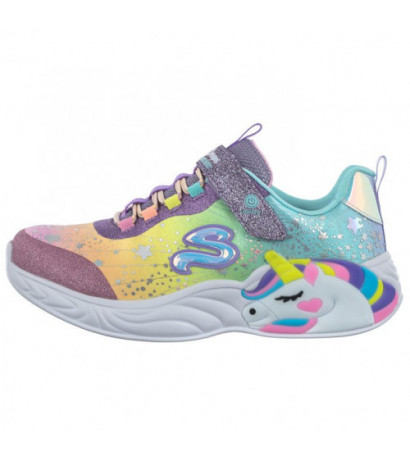 Skechers S Lights Unicorn Dreams Purple/Multi 302211L/PRMT (SK158-a) sports shoes