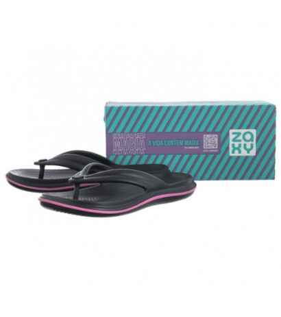 Zaxy Leveza Hit Rast AD JJ285277/AG875 Black (ZA172-a) flip flops