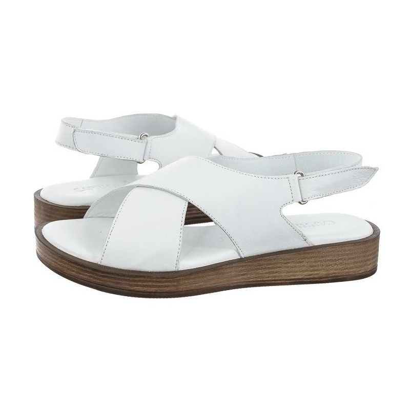 Caprice Białe 9-28205-20 100 White (CP364-b) sandals