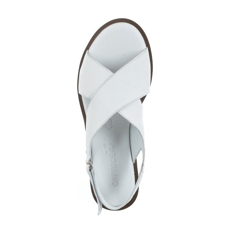 Caprice Białe 9-28205-20 100 White (CP364-b) sandals