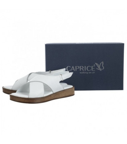 Caprice Białe 9-28205-20 100 White (CP364-b) sandals