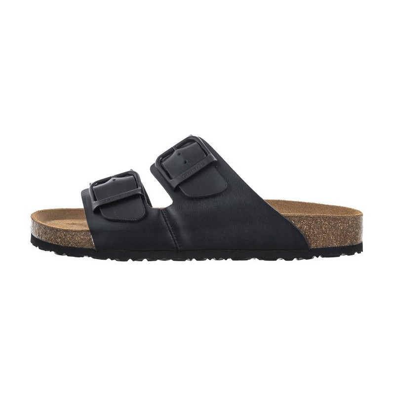 Tamaris Czarne 1-27503-20 001 Black  (TM443-a) Sieviešu apavi/Flip Flops