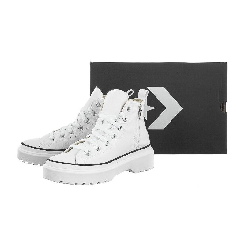 Converse CTAS Lugged Lift Hi White/White/Black A03012C (CO604-b) apavi