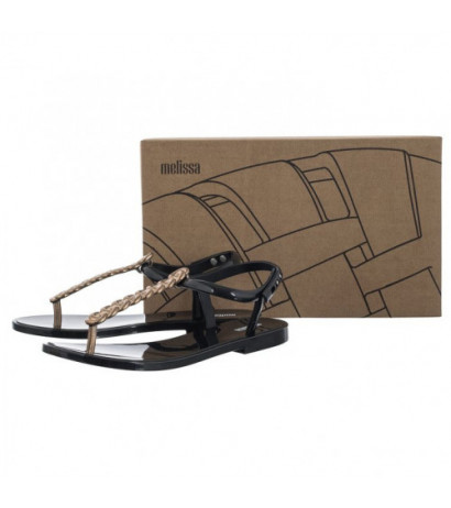 Melissa Strass AD 33823/AN270 Black/Gold (ML272-b) sandals