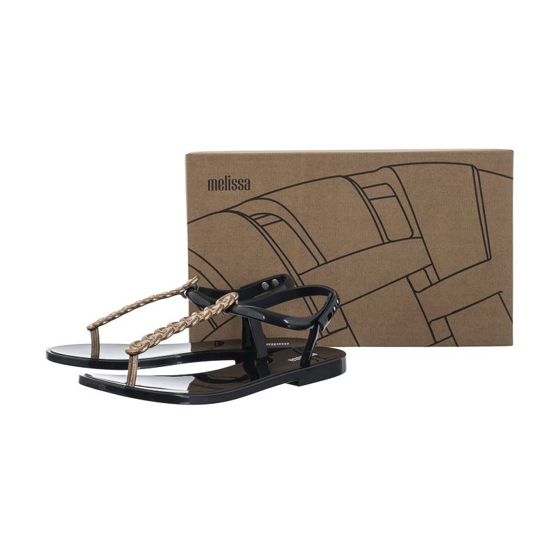 Melissa Strass AD 33823/AN270 Black/Gold (ML272-b) sandals