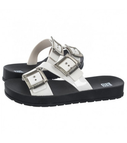 Zaxy Start Slide Fem HH285108/90015 White/Black (ZA165-a) Women's Shoes/Flip Flops