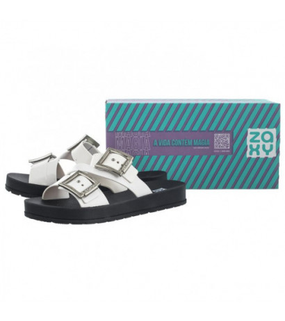 Zaxy Start Slide Fem HH285108/90015 White/Black (ZA165-a) Sieviešu apavi/Flip Flops