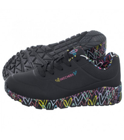 Skechers Uno Lite Lovely Luv Black/Multi 314976L/BKMT (SK154-a) spordijalatsid