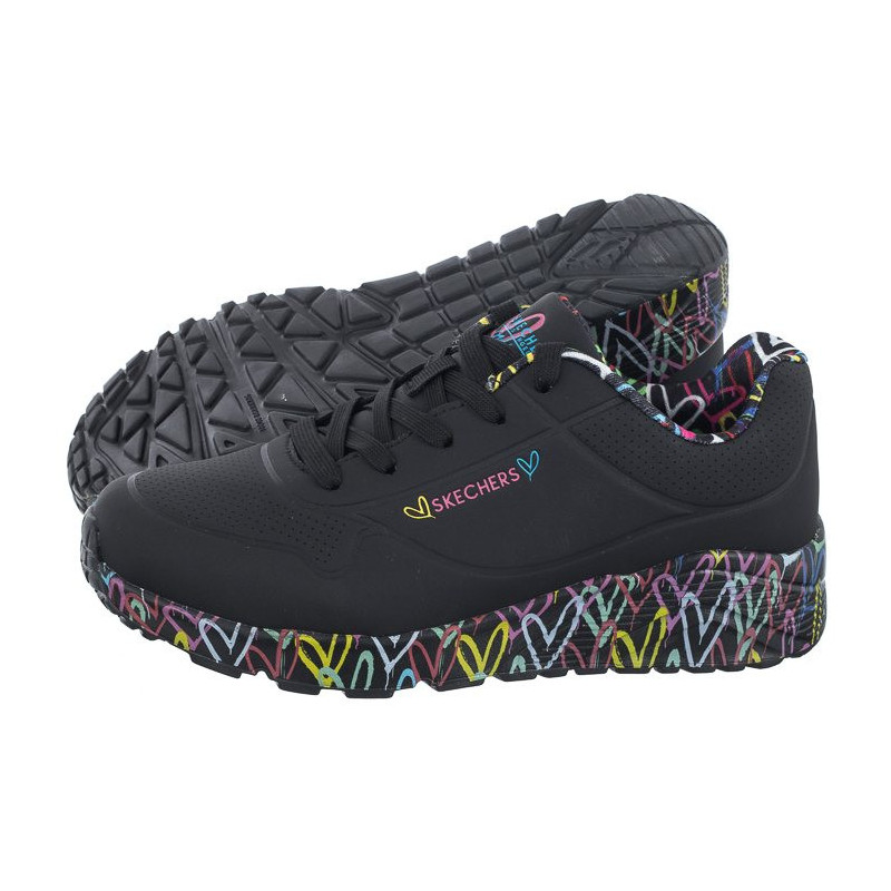 Skechers Uno Lite Lovely Luv Black/Multi 314976L/BKMT (SK154-a) spordijalatsid