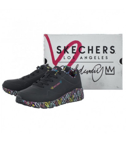 Skechers Uno Lite Lovely Luv Black/Multi 314976L/BKMT (SK154-a) spordijalatsid