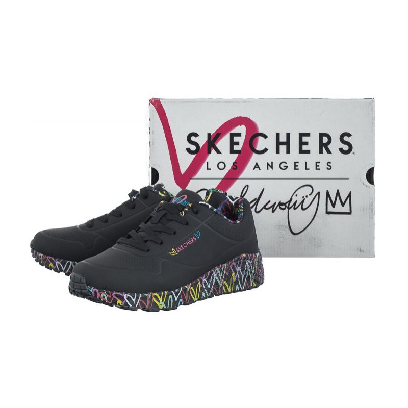 Skechers Uno Lite Lovely Luv Black/Multi 314976L/BKMT (SK154-a) sportiniai bateliai