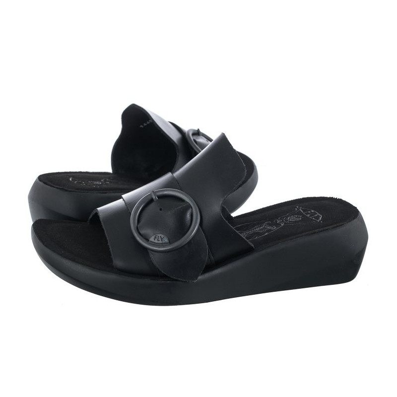 FLY London Beyd Bridle Black P144925000 (FL388-a) Sieviešu apavi/Flip Flops