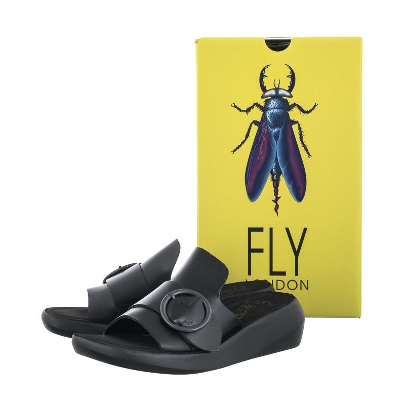 FLY London Beyd Bridle Black P144925000 (FL388-a) Sieviešu apavi/Flip Flops