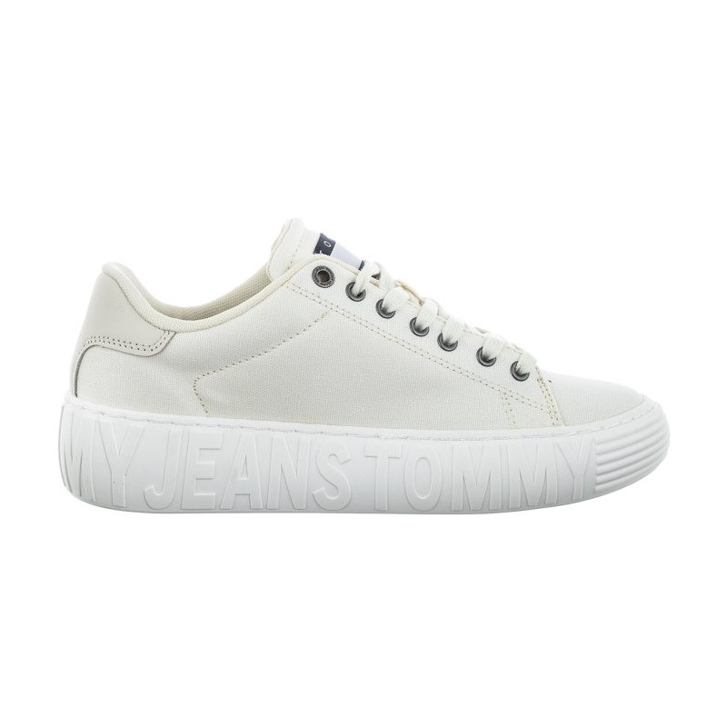 Tommy Hilfiger Tommy Jeans New Cupsole Cnvas Cn Ecru EN0EN02171 YBL (TH774-a) sports Shoes