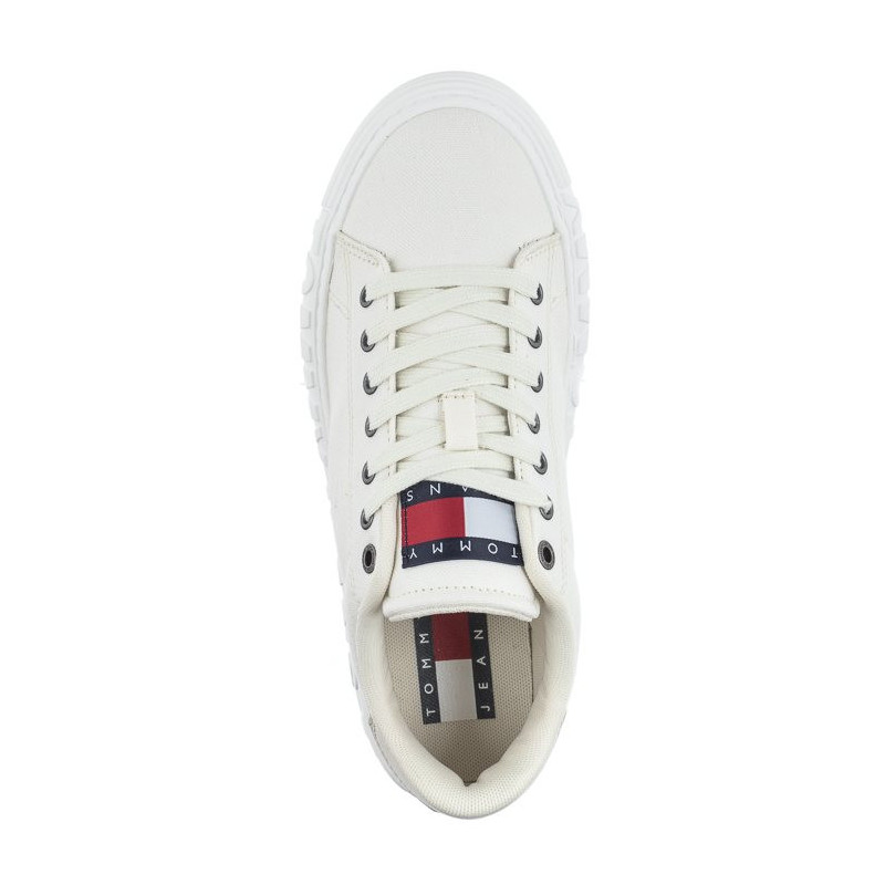 Tommy Hilfiger Tommy Jeans New Cupsole Cnvas Cn Ecru EN0EN02171 YBL (TH774-a) sporta apavi