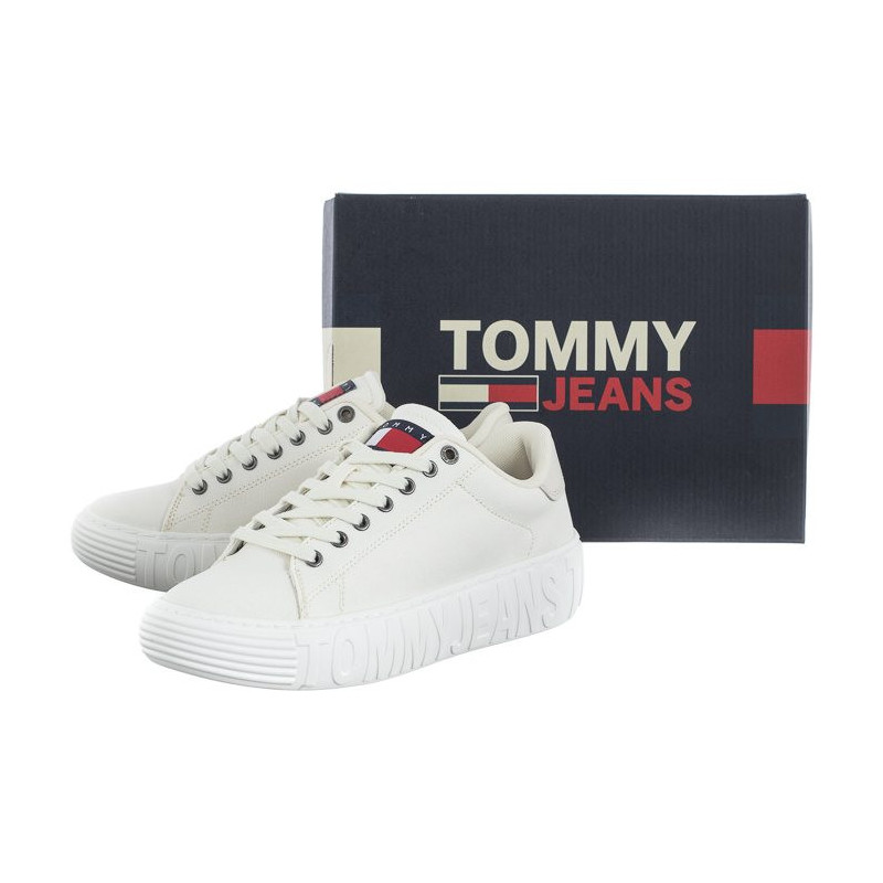 Tommy Hilfiger Tommy Jeans New Cupsole Cnvas Cn Ecru EN0EN02171 YBL (TH774-a) sportiniai bateliai