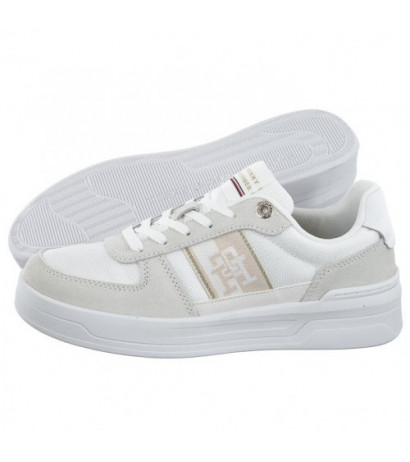 Tommy Hilfiger Basket Sneaker With Webbing White FW0FW06950 YBS (TH786-a) sports Shoes