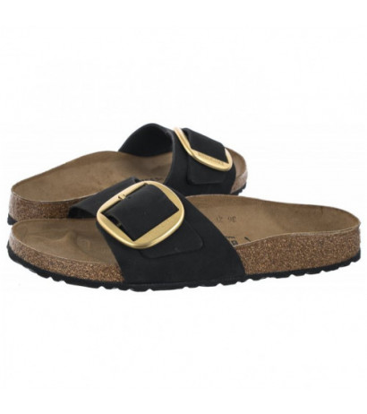 Birkenstock Madrid Big Buckle Black 1023373 (BK170-c) Moteriški batai/šlepetės