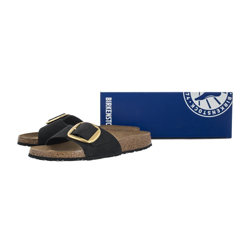 Birkenstock Madrid Big Buckle Black 1023373 (BK170-c) Moteriški batai/šlepetės