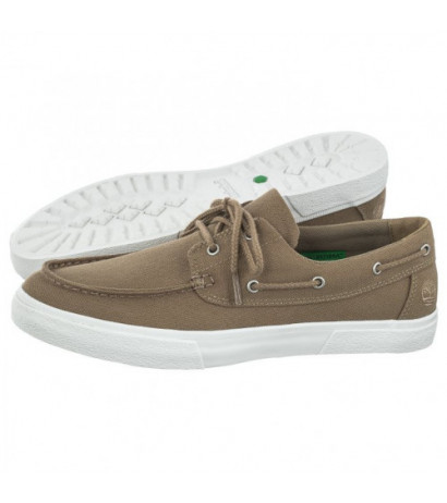 Timberland Union Wharf 2.0 Ek+Boat Shoe Medium Beige Canvas 0A5U4S DR0 (TI117-a) batai