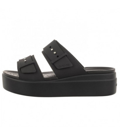 Crocs Brooklyn Buckle Low Wedge Black 207431-001 (CR293-b) Moteriški batai/šlepetės