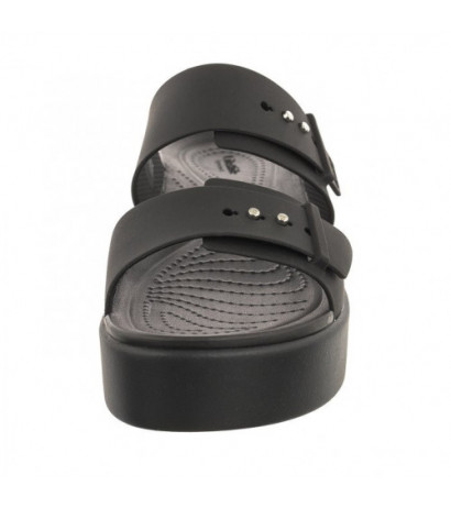 Crocs Brooklyn Buckle Low Wedge Black 207431-001 (CR293-b) Sieviešu apavi/Flip Flops