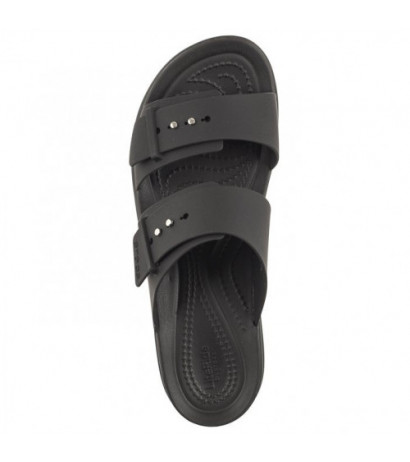 Crocs Brooklyn Buckle Low Wedge Black 207431-001 (CR293-b) Sieviešu apavi/Flip Flops