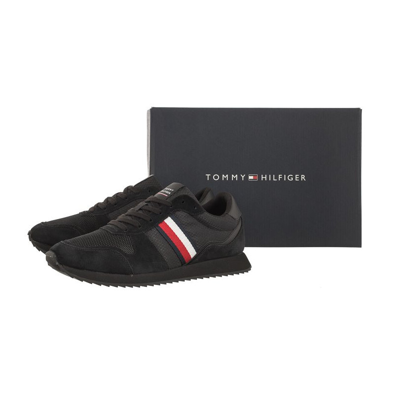 Tommy Hilfiger Runner Evo Mix Black FM0FM04699 BDS (TH817-b) sporta apavi