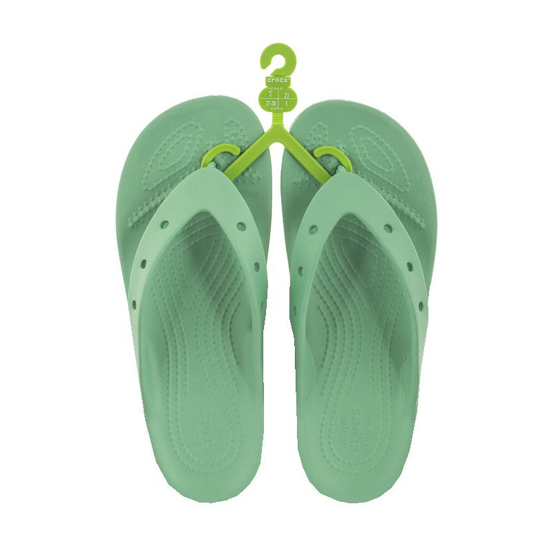 Crocs Classic Platform Flip W Jade Stone 207714-3UG (CR238-d) flip flops